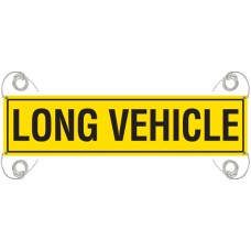 LONG VEHICLE 1225 x 315mm Reflective Banner - Vinyl Canvas